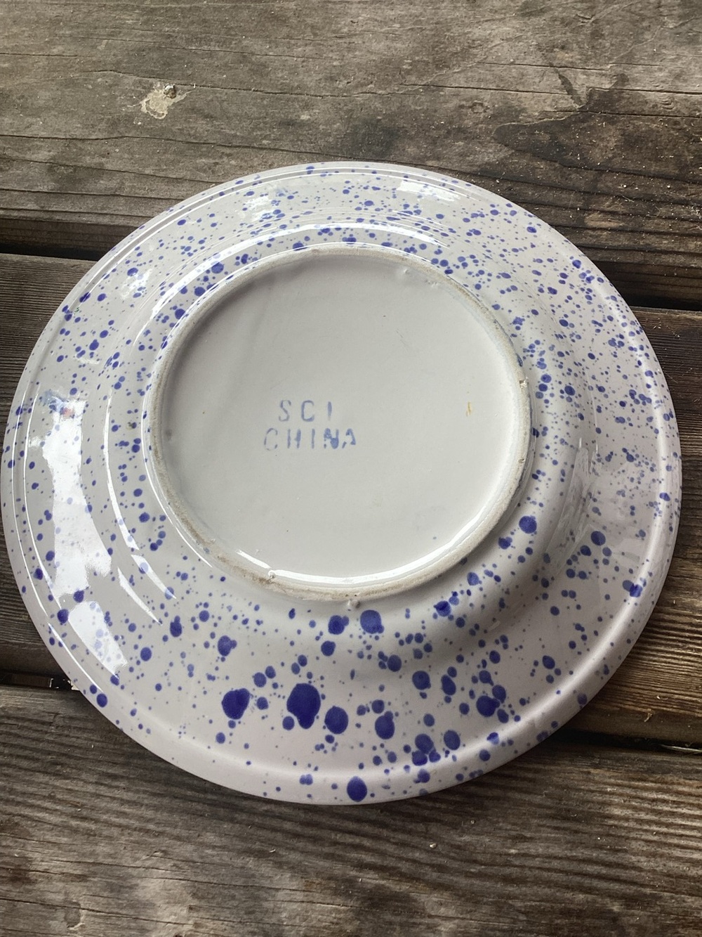 Mug and Plate in Ceramic Splatter Pattern - Picture 7 of 10